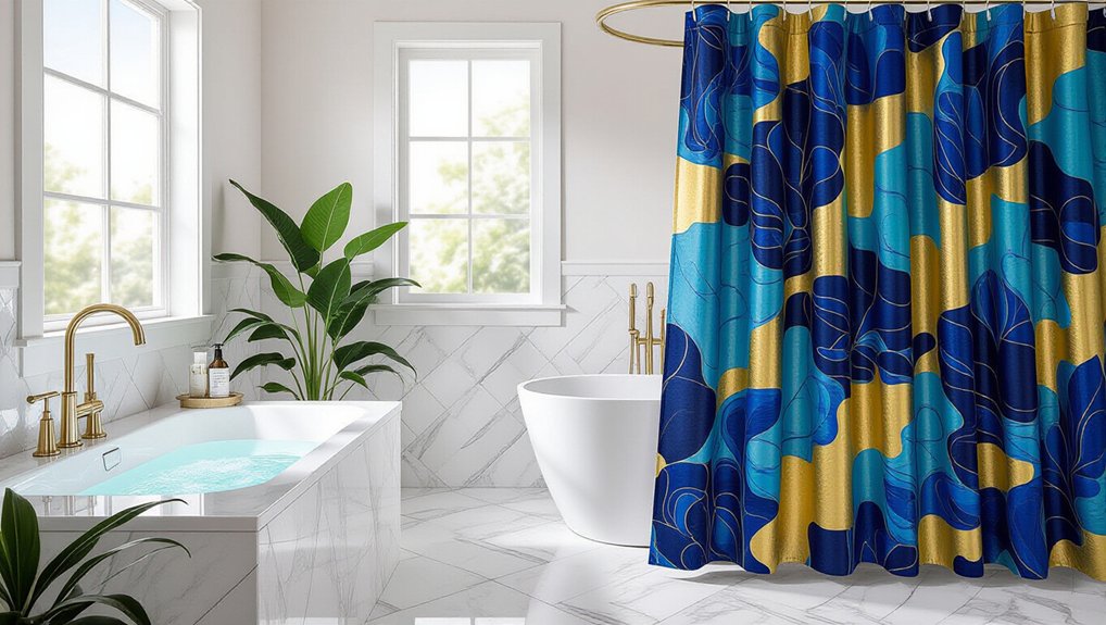 artistic shower curtain ideas