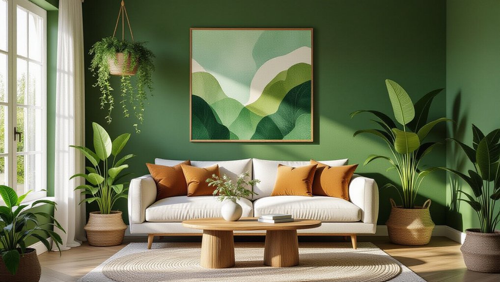 artwork enhancing forest green