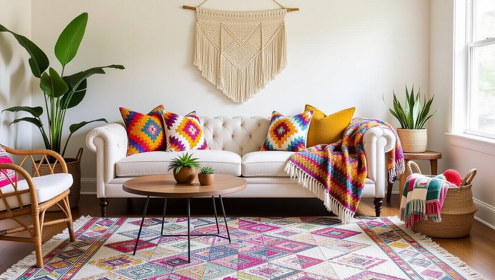bohemian pattern mixing ideas
