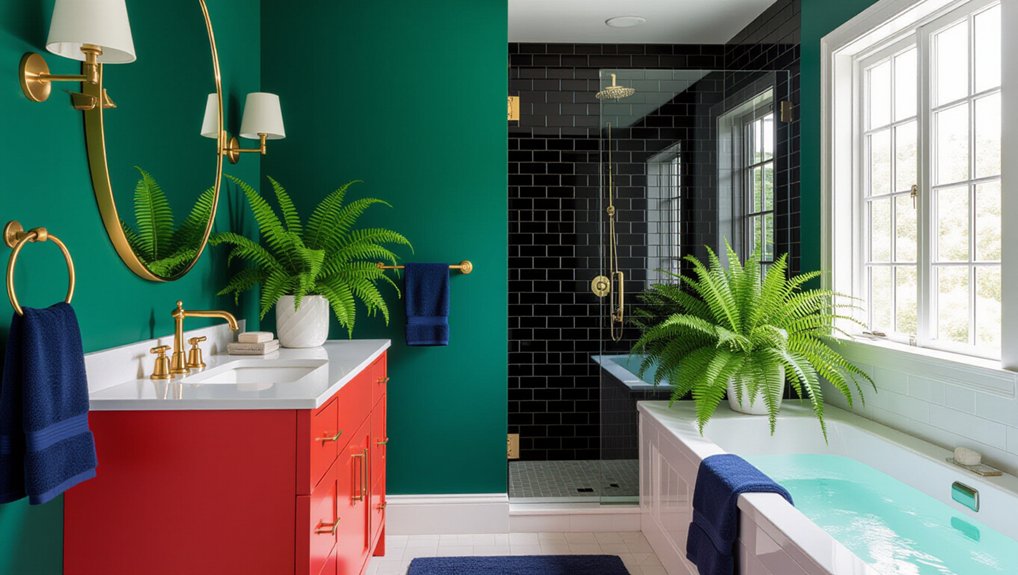 bold bathroom color ideas