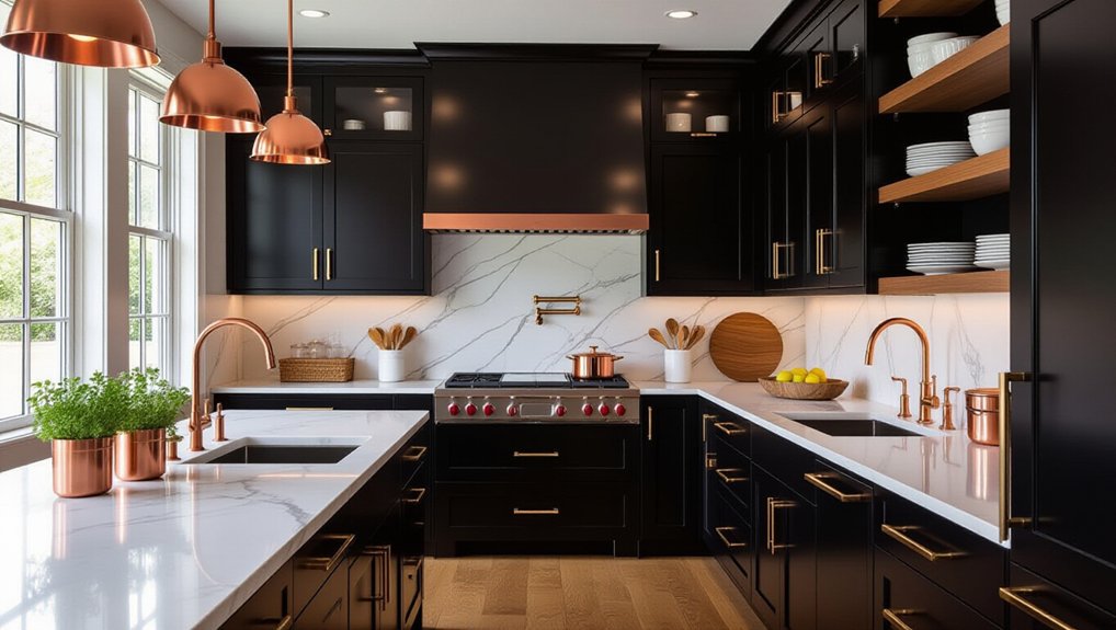 bold black cabinets transform kitchens