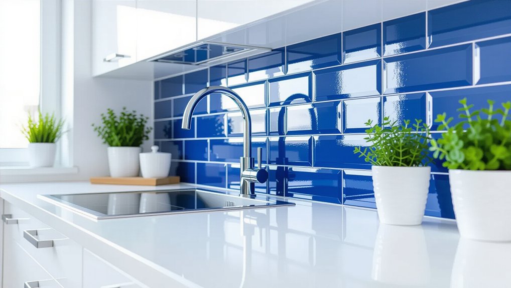 bold grout for kitchens