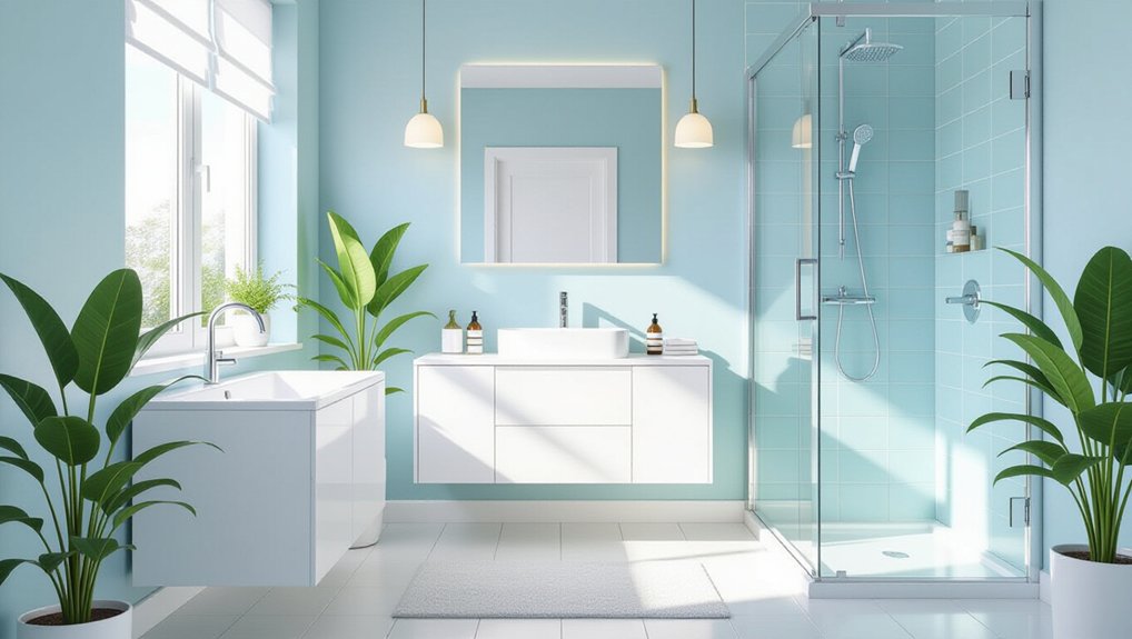 bright airy bathroom colors