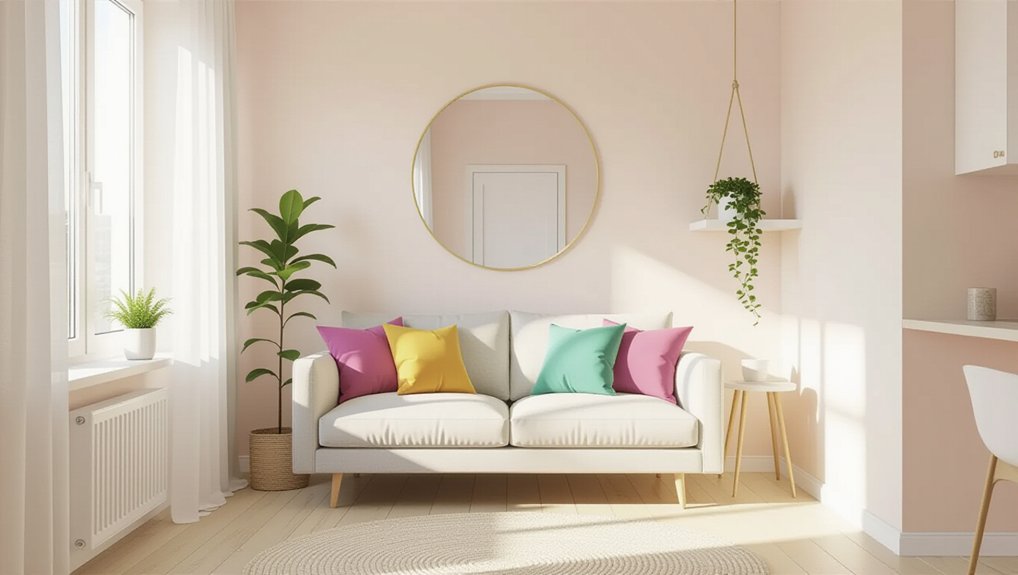 bright colors expand spaces