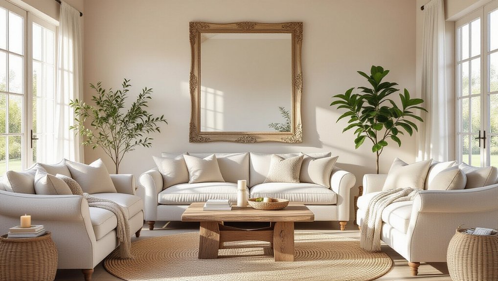 brighten rooms with mirrors