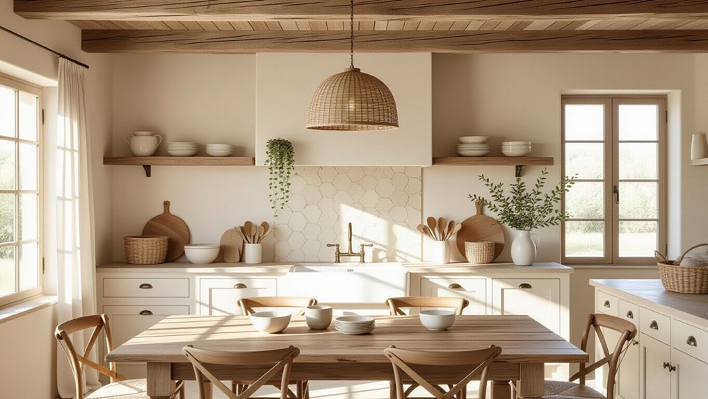 calming neutral kitchen colors