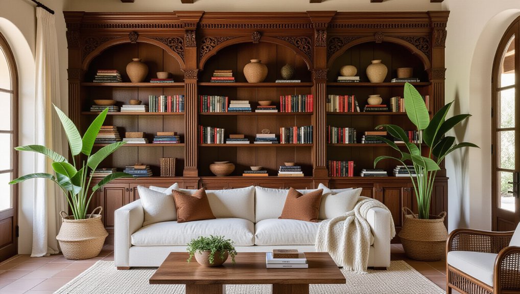 charming functional spanish bookcases