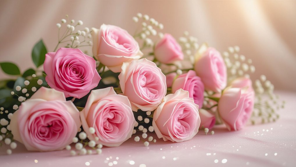 charming pink floral arrangements