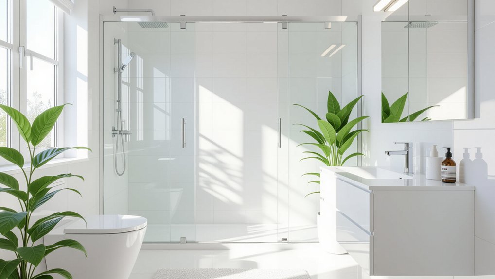 clear glass doors elevate space
