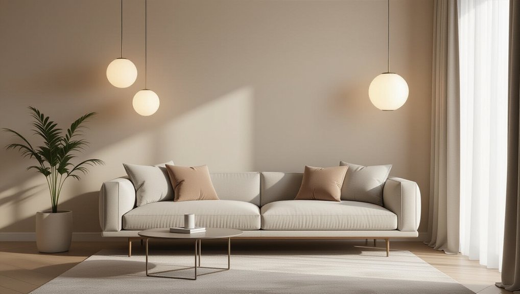 comfortable layered lighting design