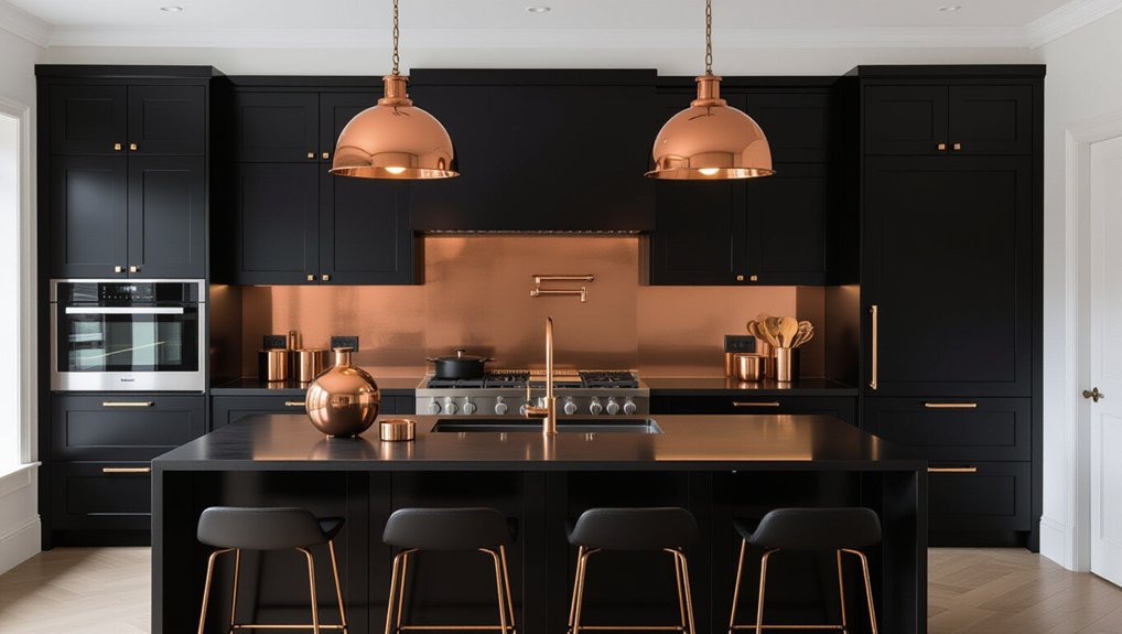 copper accents elevate kitchens