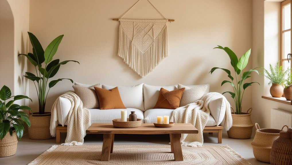 cozy boho living room