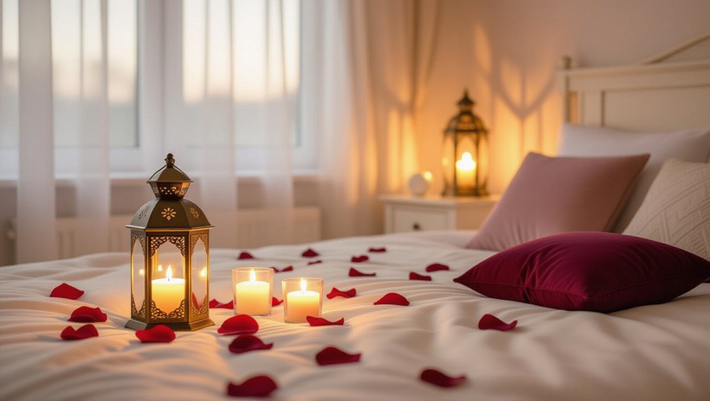 cozy candlelit romantic ambiance