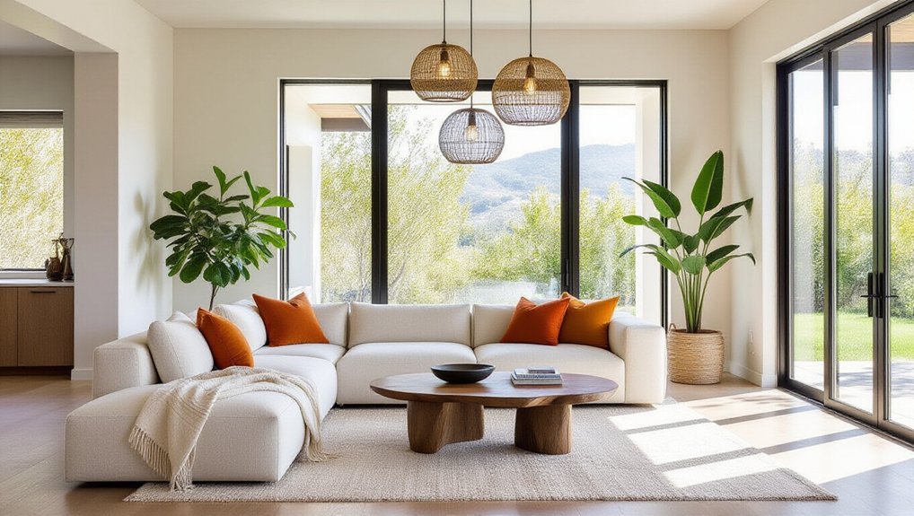 cozy eclectic modern living