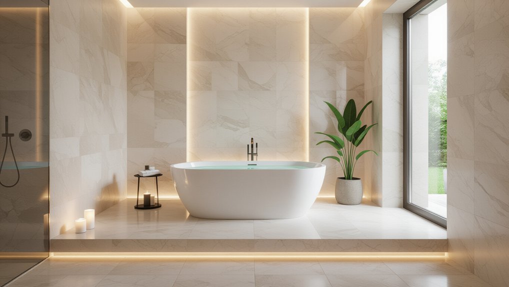 cozy energy efficient bathroom upgrade