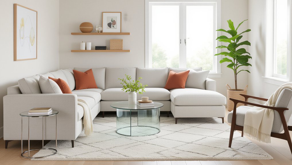 cozy flowing seating arrangement
