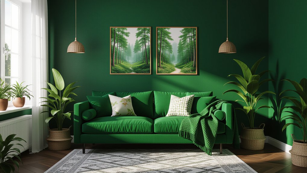 cozy forest green decor tips