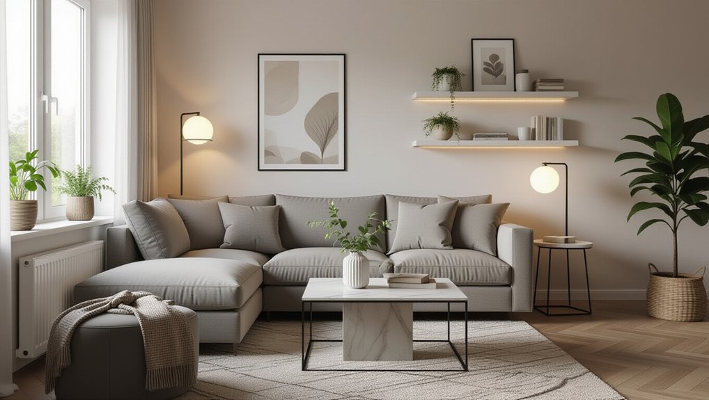 cozy functional small living room