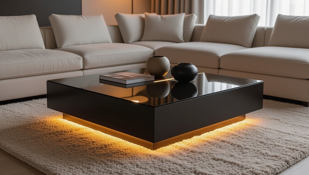 cozy illuminated coffee tables