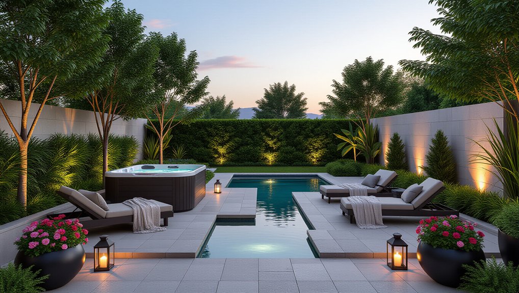cozy inviting jacuzzi oasis