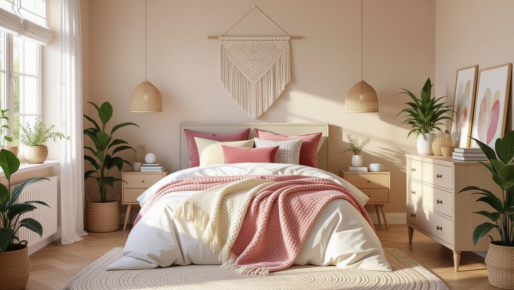 cozy layered bedroom textures