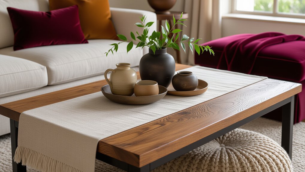 cozy layered fabric decor