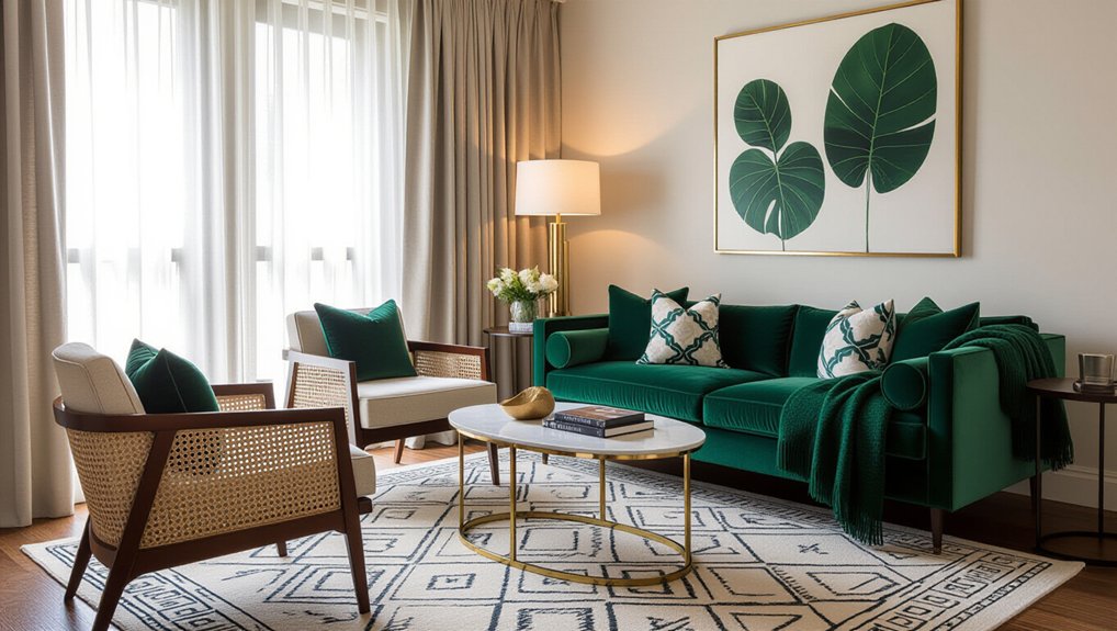 cozy layered fabric decor
