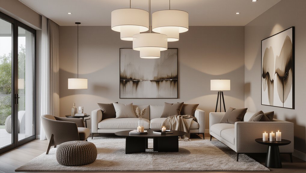 cozy layered lighting ambiance