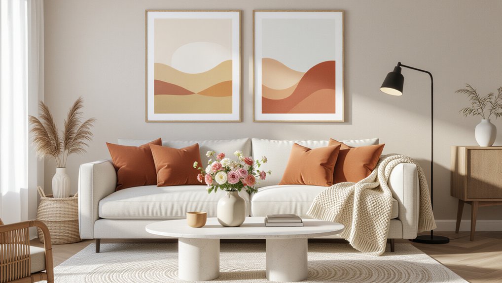 cozy living room focal point