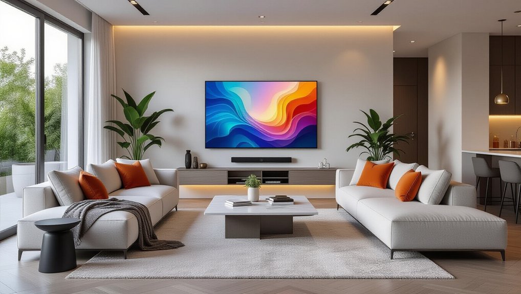 cozy living room technology