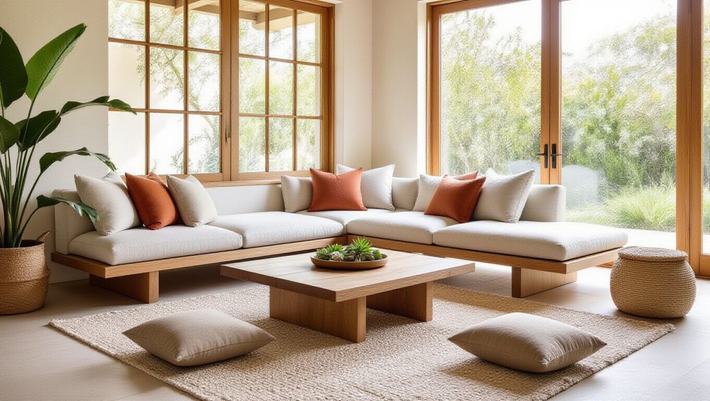 cozy low profile furniture options