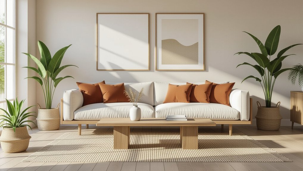 cozy minimalist living space