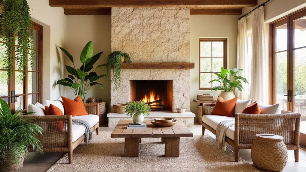 cozy natural living room