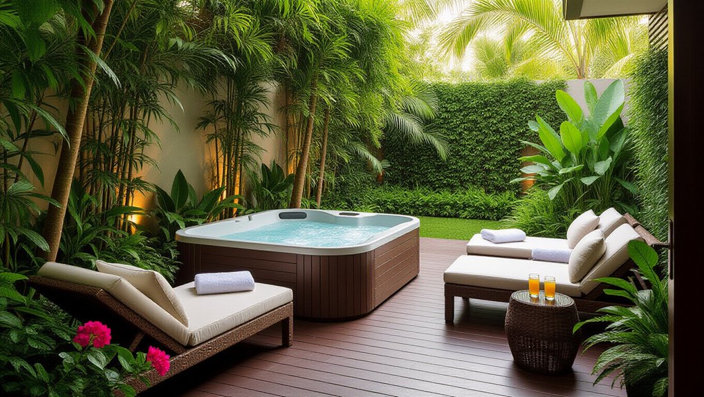 cozy outdoor relaxation seating