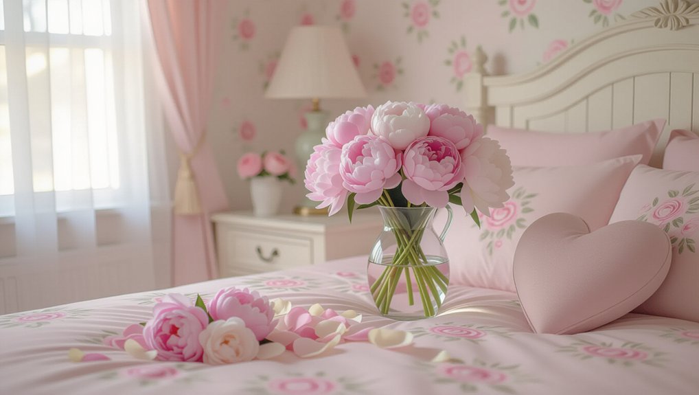 cozy romantic floral arrangements