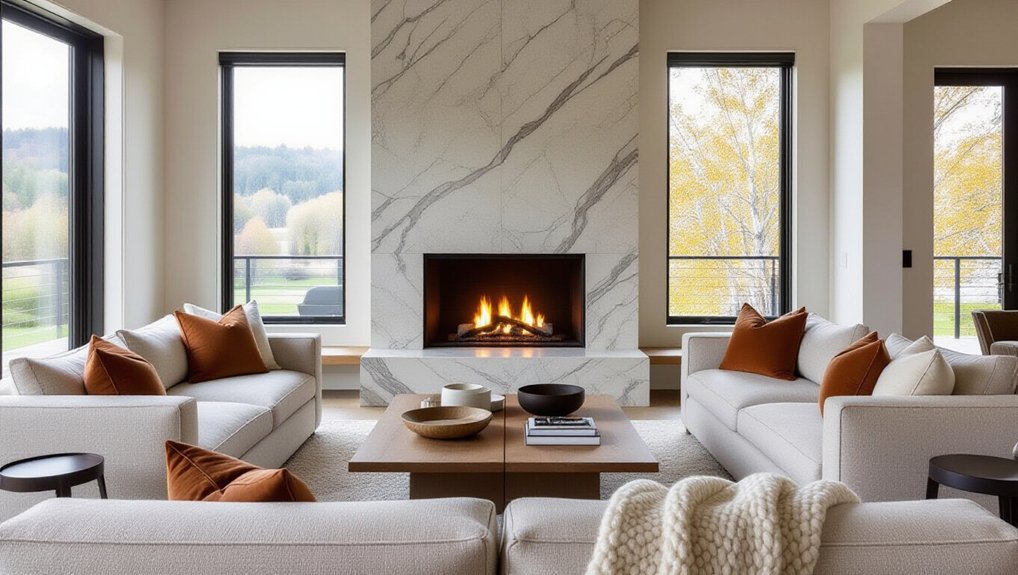 cozy stylish focal point
