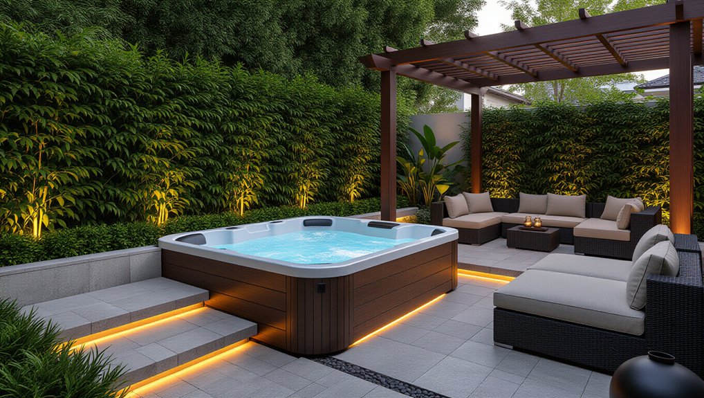 cozy stylish jacuzzi materials