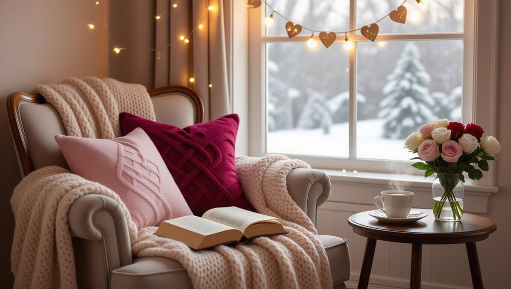 cozy valentine s day reading nook