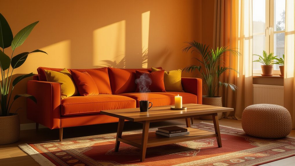 cozy warm color palettes
