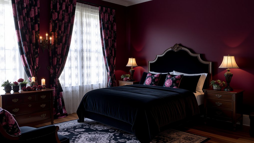 dark florals for tranquility
