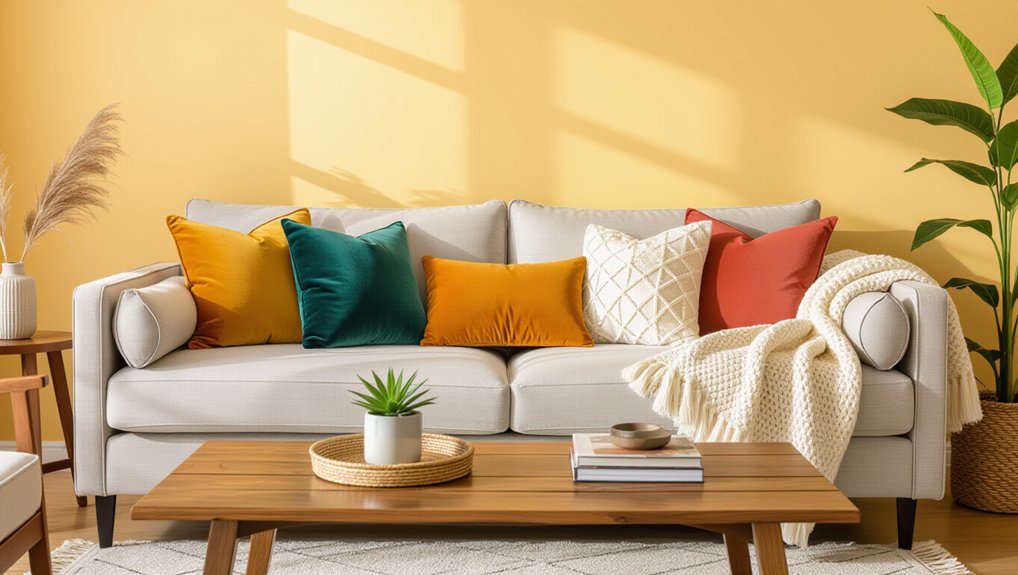 diy colorful throw pillows