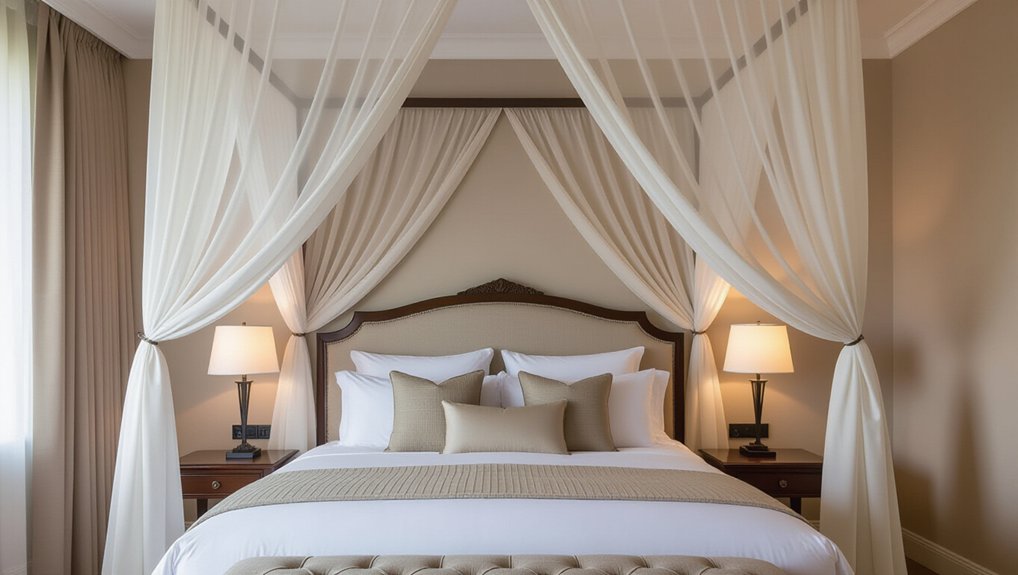 dramatic romantic canopy headboards