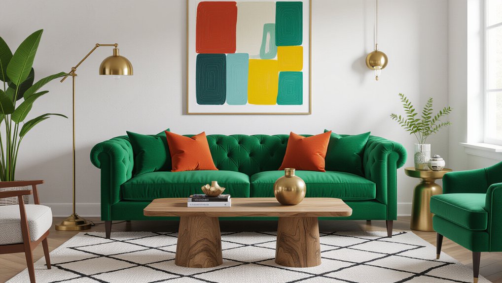 eclectic vintage modern furniture blend
