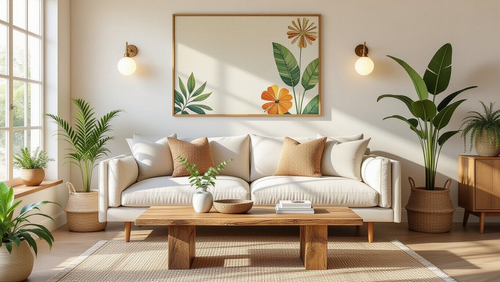 eco friendly living room decor
