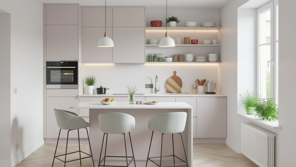 efficient tiny kitchen layout