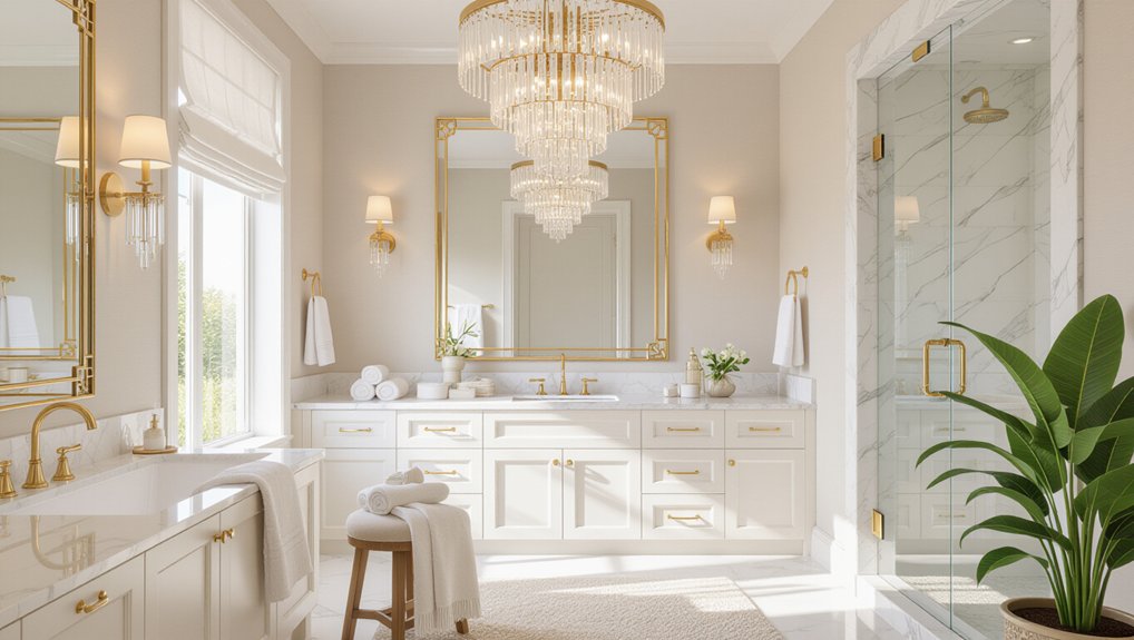 elegant lighting transforms bathrooms