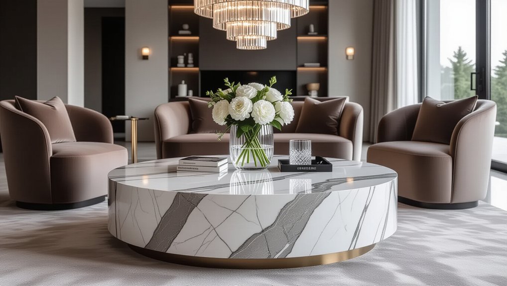 elegant marble stone tables