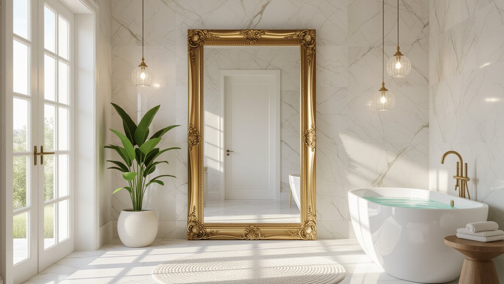 elegant mirrors enhance space