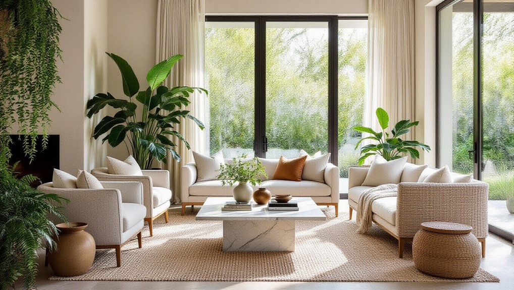 elegant nature inspired interior design