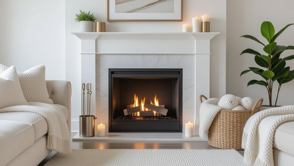 elevate fireplace with accessories